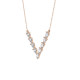 1.5 TCW Emerald Lab Grown Diamond Bezel Necklace