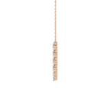 1.5 TCW Emerald Lab Grown Diamond Bezel Necklace