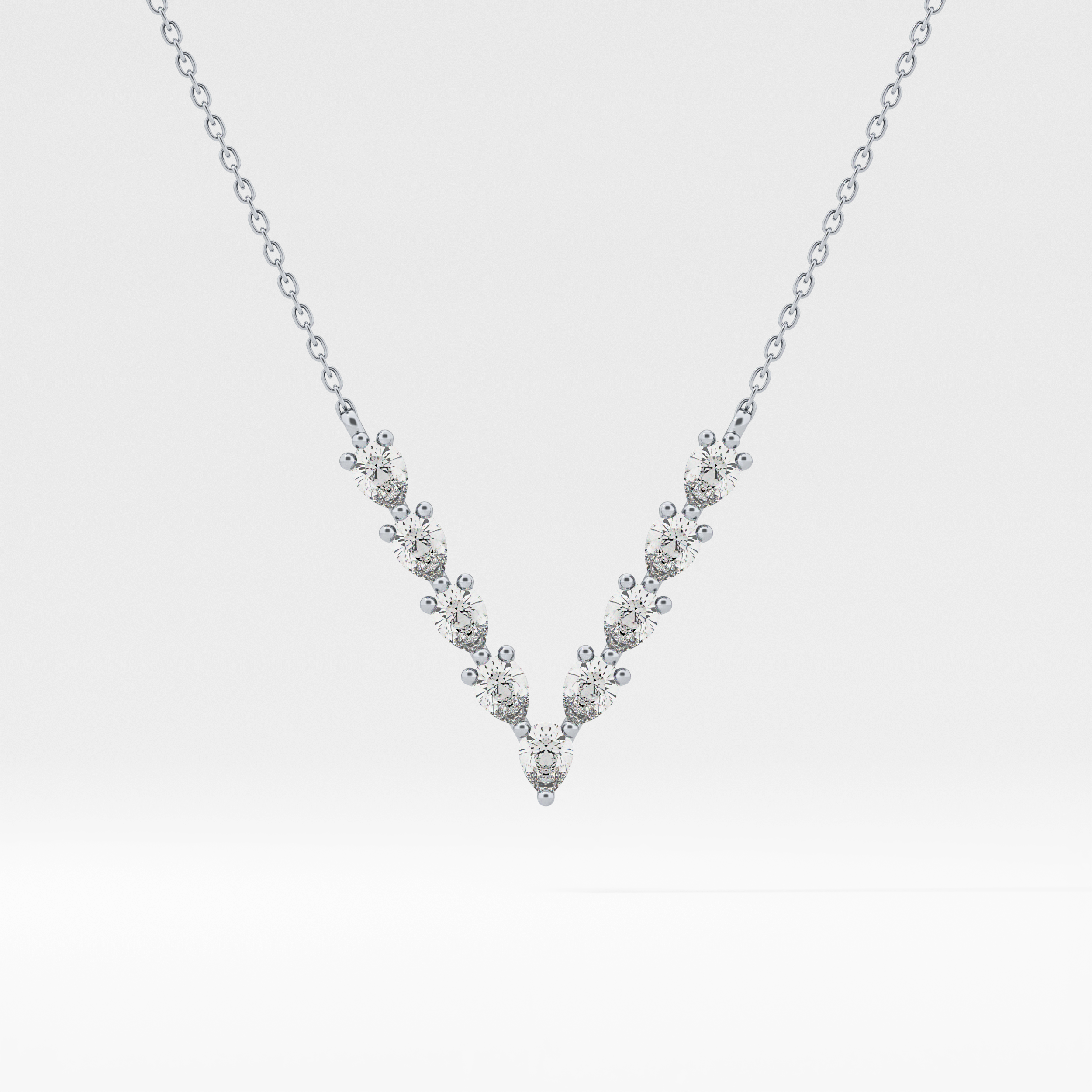 1.5 TCW Emerald Lab Grown Diamond Bezel Necklace
