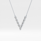 1.5 TCW Emerald Lab Grown Diamond Bezel Necklace