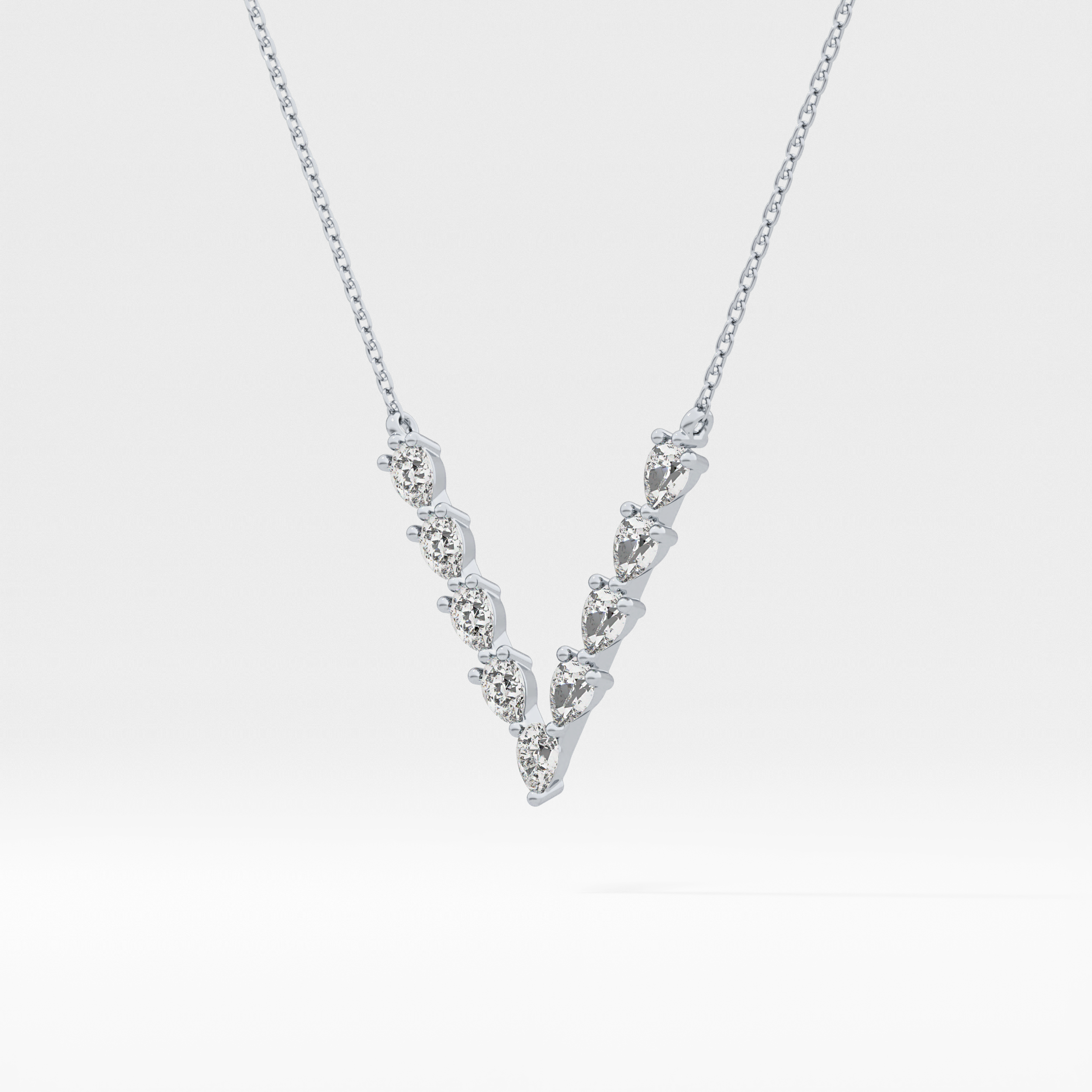 1.5 TCW Emerald Lab Grown Diamond Bezel Necklace