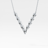 1.5 TCW Emerald Lab Grown Diamond Bezel Necklace