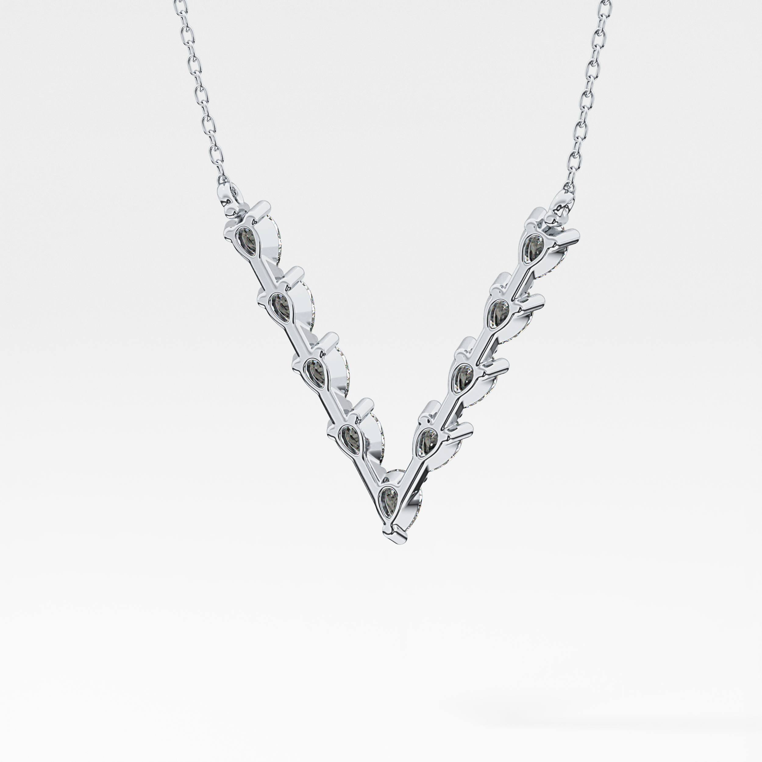 1.5 TCW Emerald Lab Grown Diamond Bezel Necklace