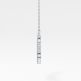 1.5 TCW Emerald Lab Grown Diamond Bezel Necklace