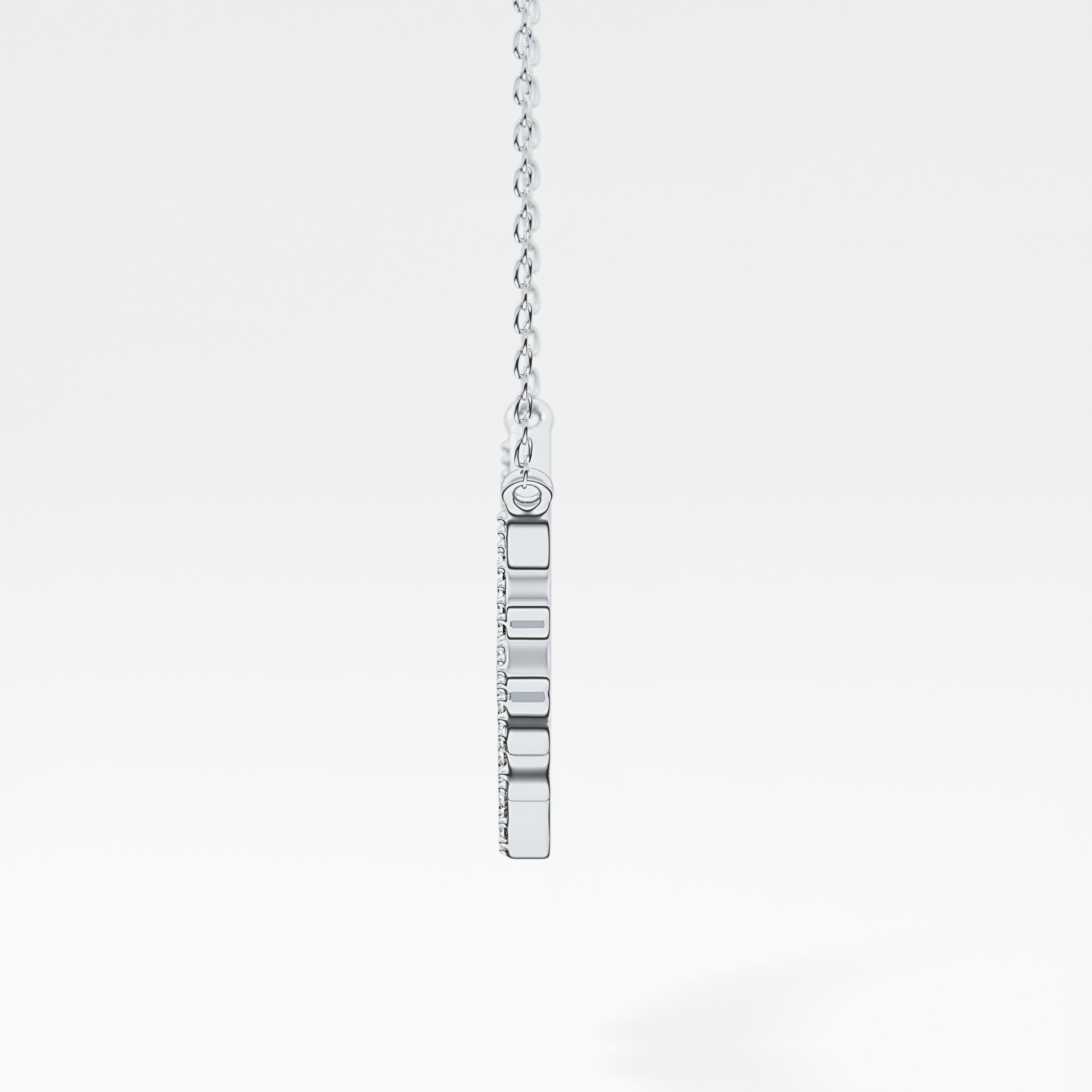 1.5 TCW Emerald Lab Grown Diamond Bezel Necklace