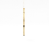1.5 TCW Emerald Lab Grown Diamond Bezel Necklace