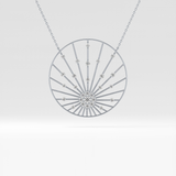 1.5 TCW Emerald Lab Grown Diamond Bezel Necklace