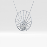 1.5 TCW Emerald Lab Grown Diamond Bezel Necklace