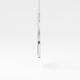 1.5 TCW Emerald Lab Grown Diamond Bezel Necklace