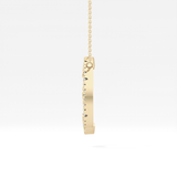 1.5 TCW Emerald Lab Grown Diamond Bezel Necklace
