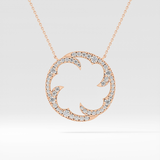 1.5 TCW Emerald Lab Grown Diamond Bezel Necklace