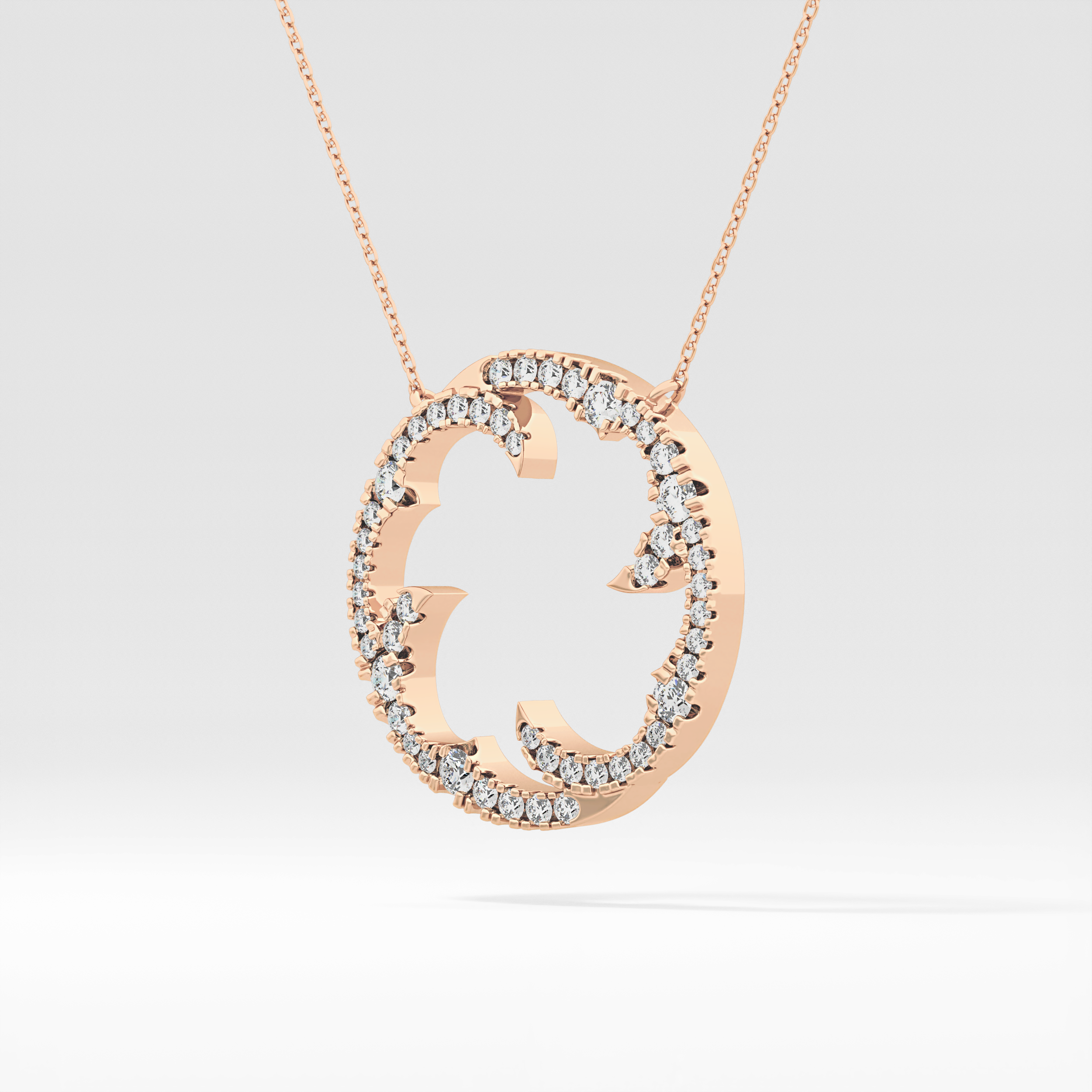 1.5 TCW Emerald Lab Grown Diamond Bezel Necklace