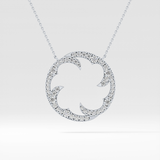 1.5 TCW Emerald Lab Grown Diamond Bezel Necklace