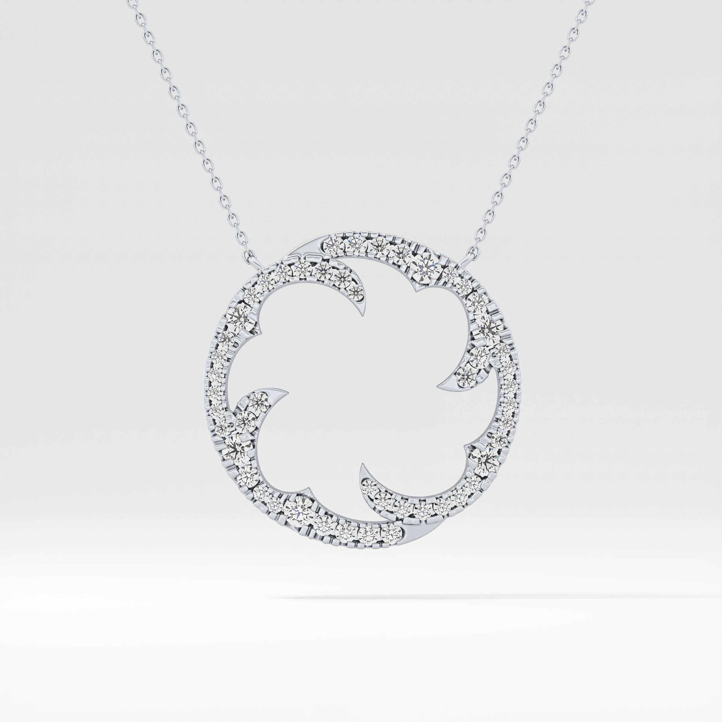 1.5 TCW Emerald Lab Grown Diamond Bezel Necklace