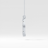 1.5 TCW Emerald Lab Grown Diamond Bezel Necklace