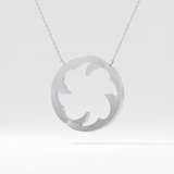 1.5 TCW Emerald Lab Grown Diamond Bezel Necklace