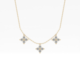 1.5 TCW Emerald Lab Grown Diamond Bezel Necklace