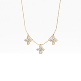 1.5 TCW Emerald Lab Grown Diamond Bezel Necklace