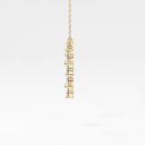 1.5 TCW Emerald Lab Grown Diamond Bezel Necklace