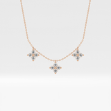 1.5 TCW Emerald Lab Grown Diamond Bezel Necklace