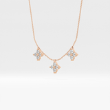 1.5 TCW Emerald Lab Grown Diamond Bezel Necklace