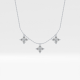 1.5 TCW Emerald Lab Grown Diamond Bezel Necklace