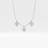 1.5 TCW Emerald Lab Grown Diamond Bezel Necklace