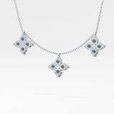 1.5 TCW Emerald Lab Grown Diamond Bezel Necklace
