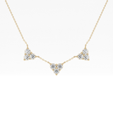 1.5 TCW Emerald Lab Grown Diamond Bezel Necklace