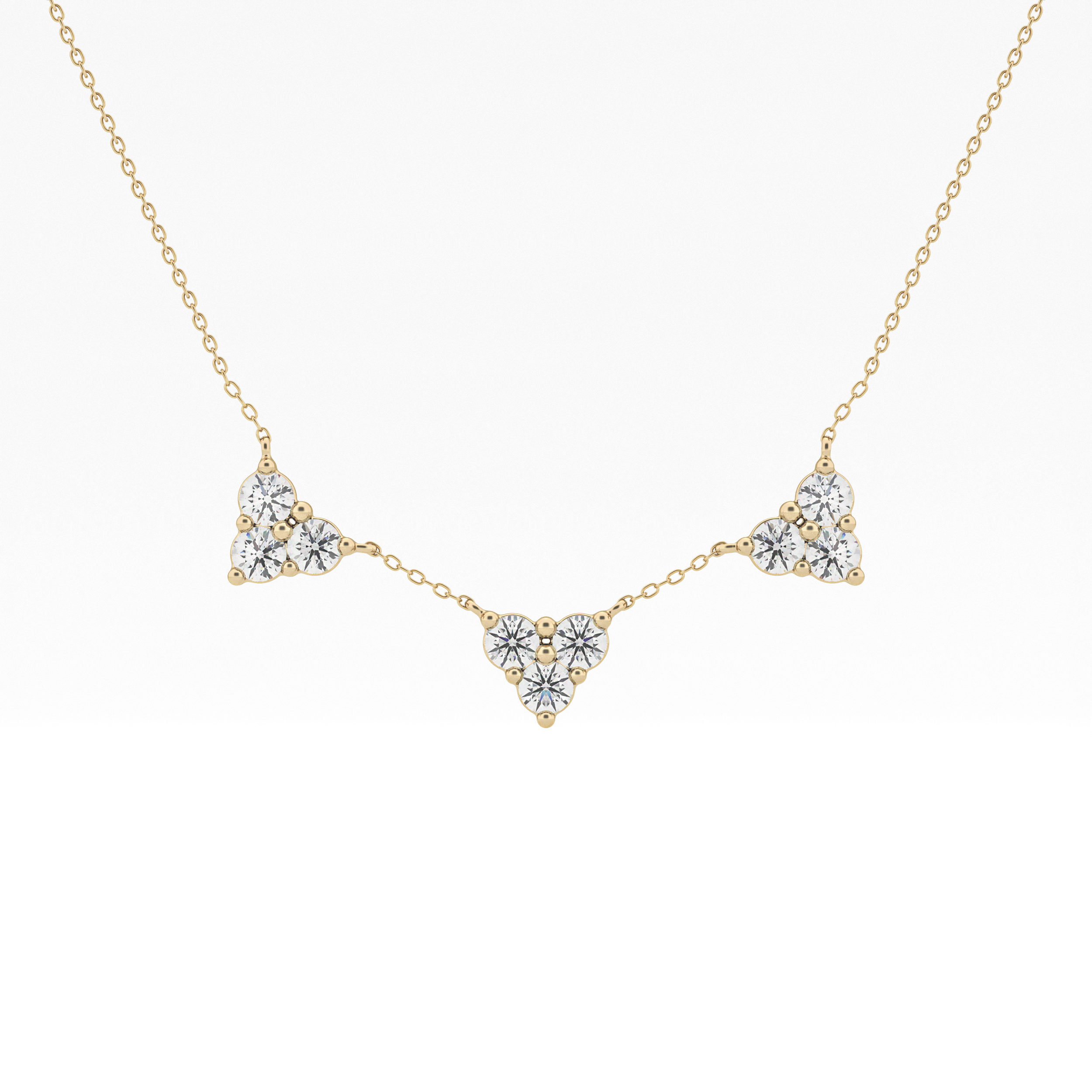 1.5 TCW Emerald Lab Grown Diamond Bezel Necklace