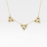 1.5 TCW Emerald Lab Grown Diamond Bezel Necklace