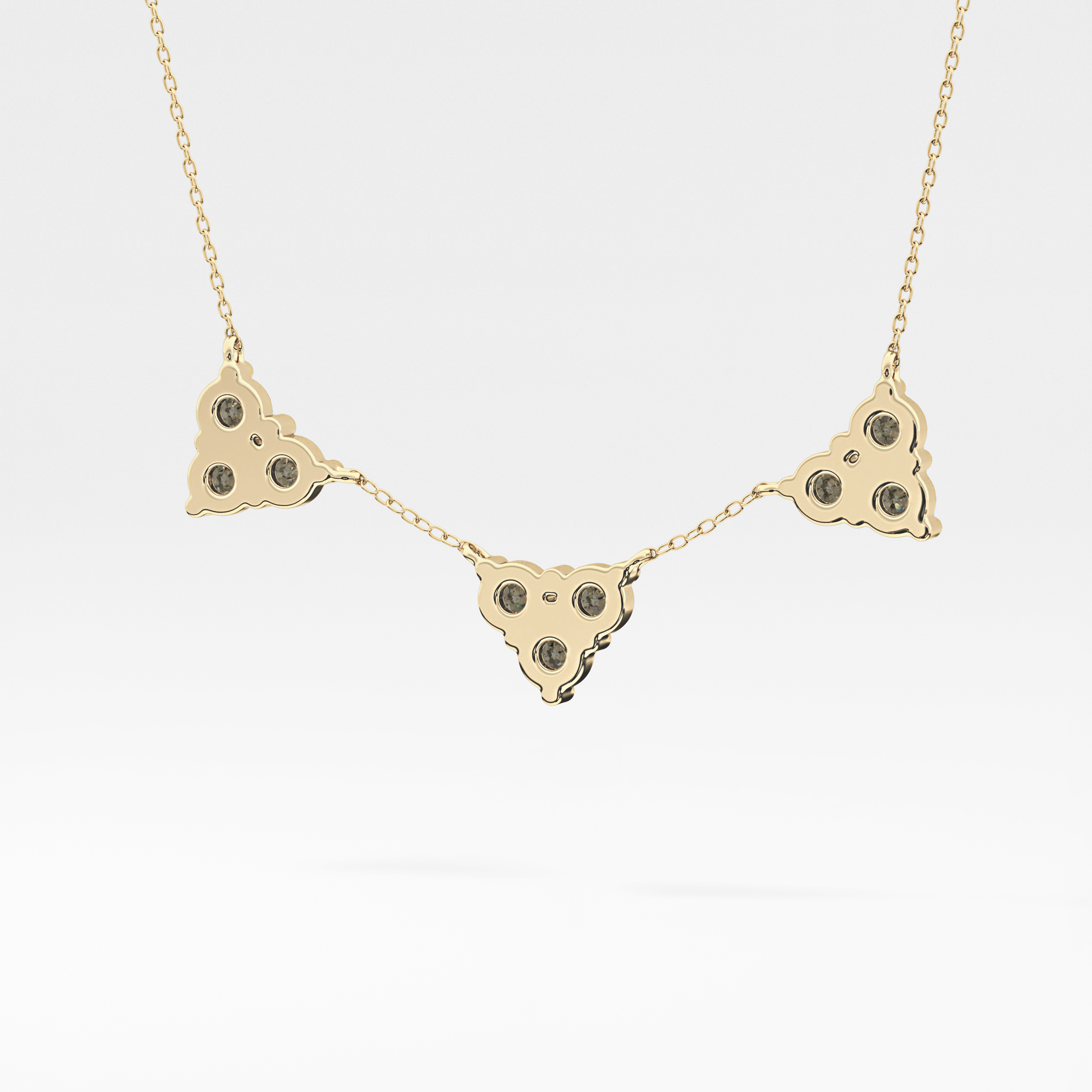1.5 TCW Emerald Lab Grown Diamond Bezel Necklace