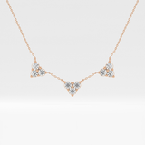 1.5 TCW Emerald Lab Grown Diamond Bezel Necklace