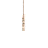 1.5 TCW Emerald Lab Grown Diamond Bezel Necklace