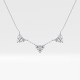 1.5 TCW Emerald Lab Grown Diamond Bezel Necklace
