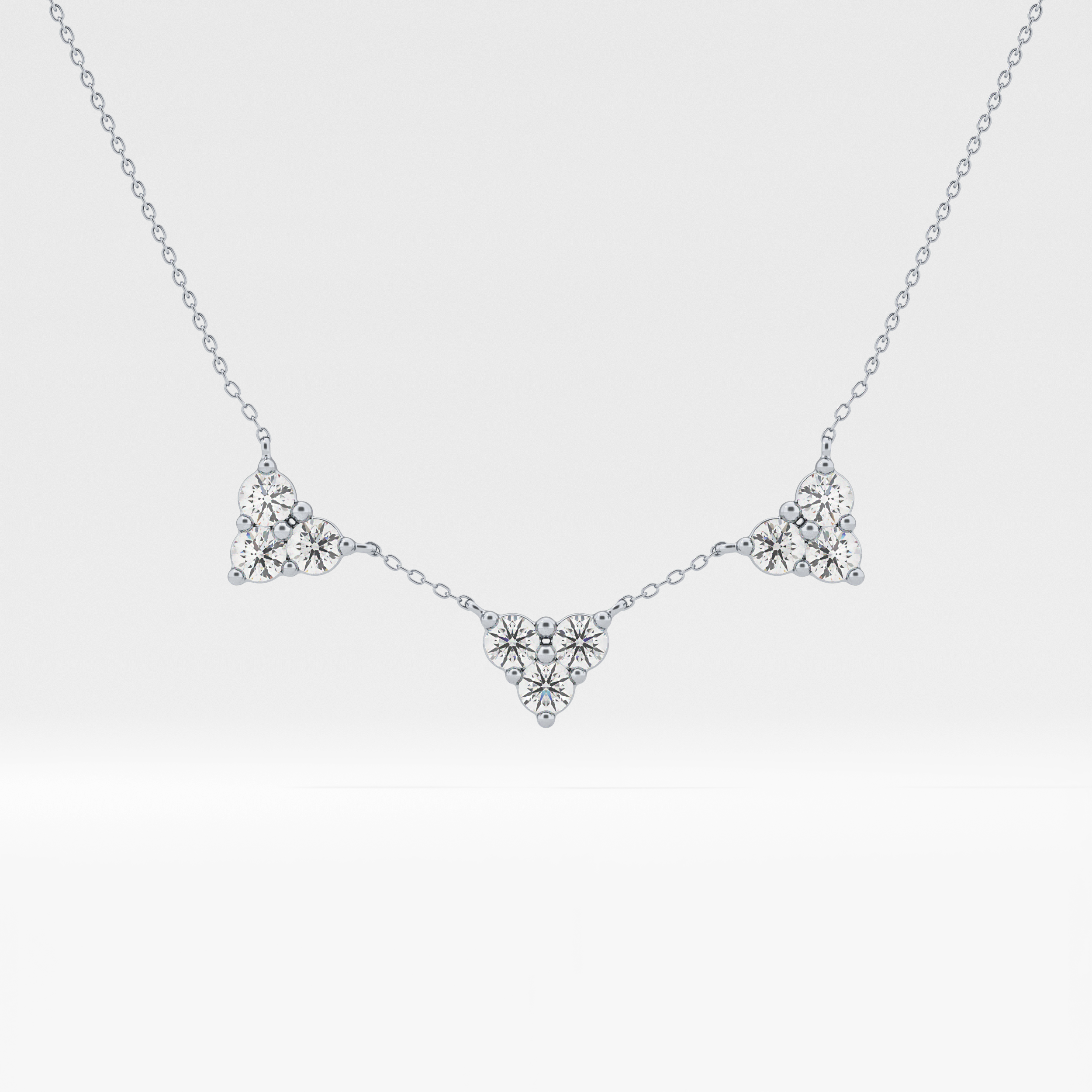 1.5 TCW Emerald Lab Grown Diamond Bezel Necklace