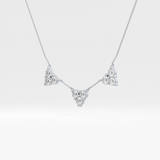 1.5 TCW Emerald Lab Grown Diamond Bezel Necklace