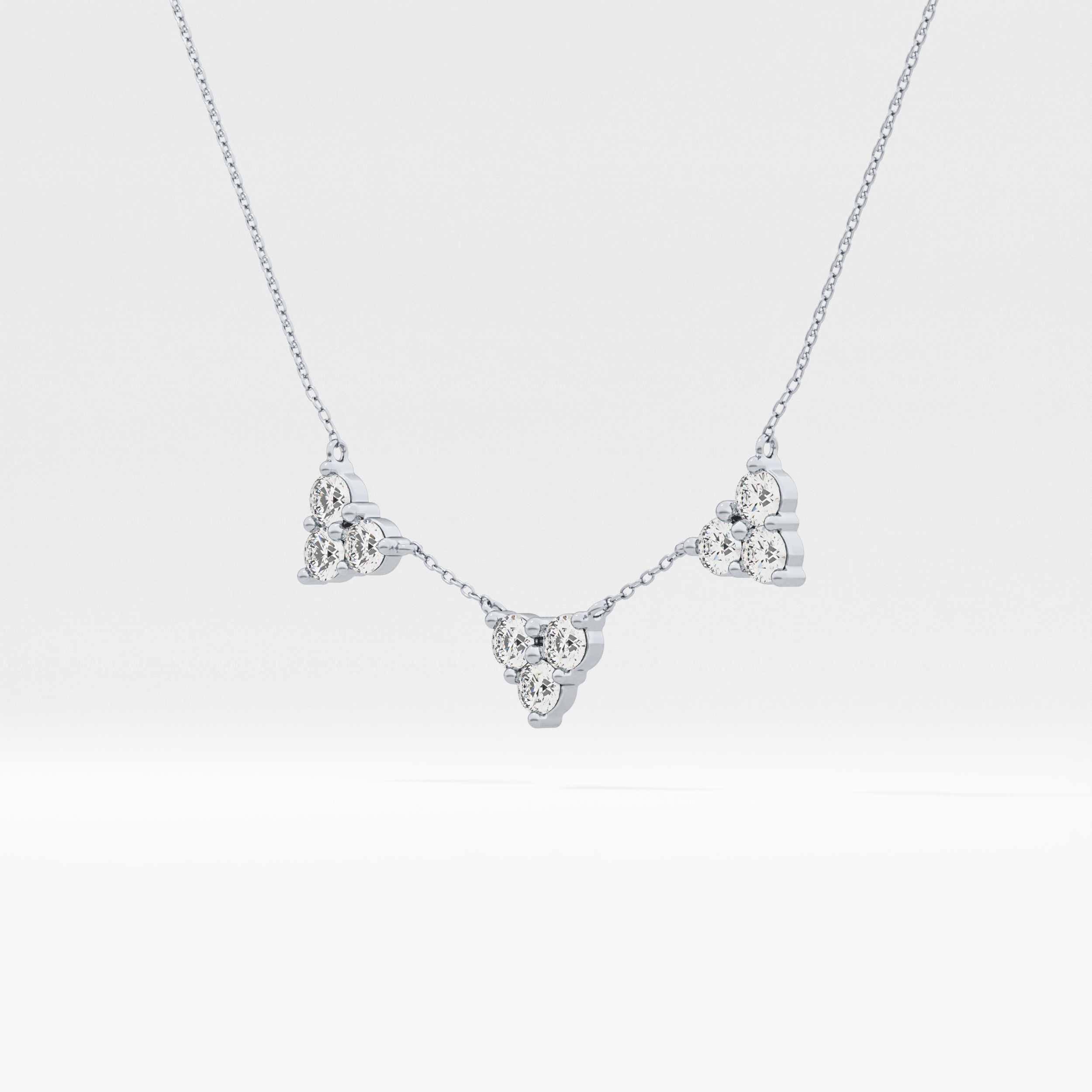 1.5 TCW Emerald Lab Grown Diamond Bezel Necklace