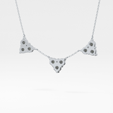 1.5 TCW Emerald Lab Grown Diamond Bezel Necklace