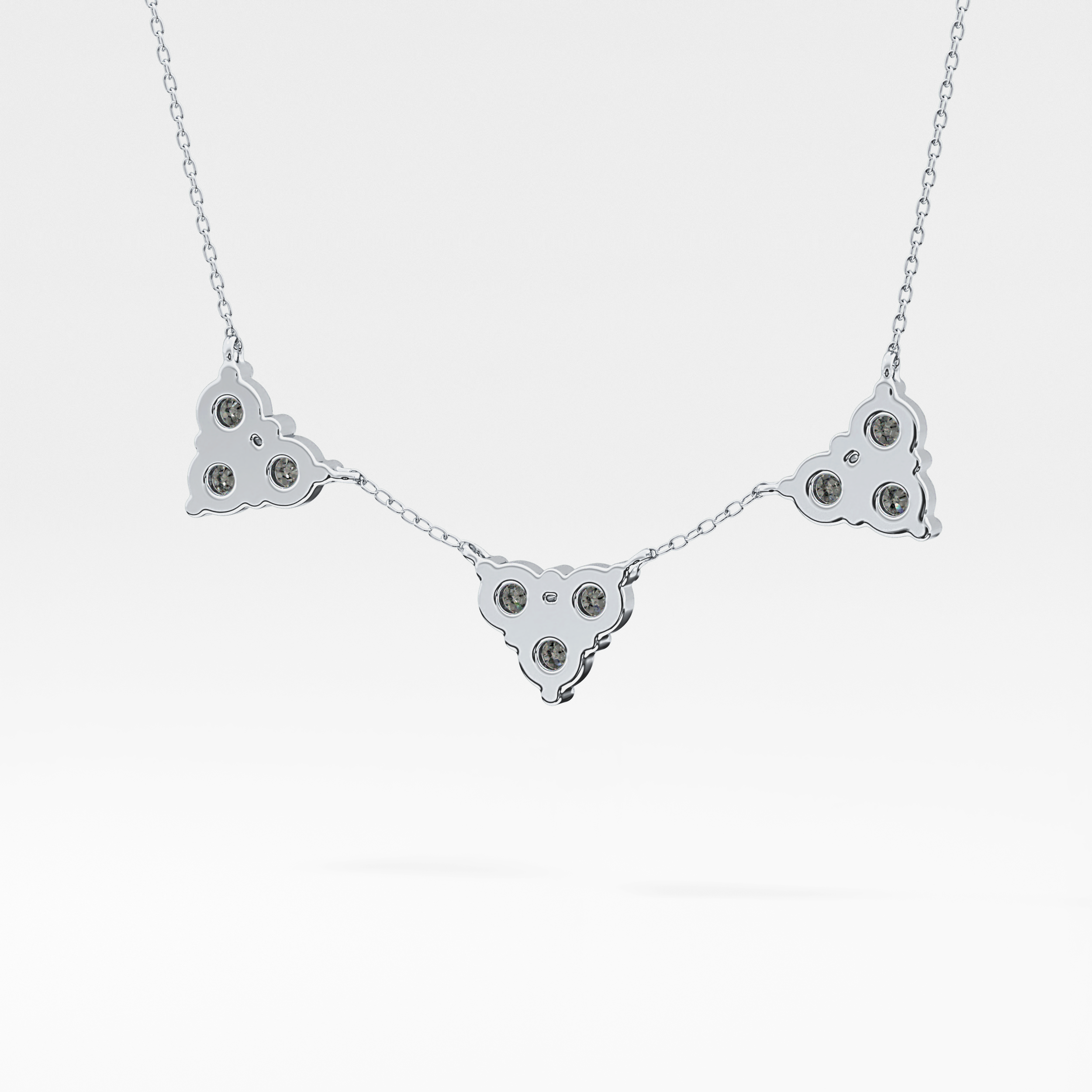 1.5 TCW Emerald Lab Grown Diamond Bezel Necklace