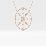 1.5 TCW Emerald Lab Grown Diamond Bezel Necklace
