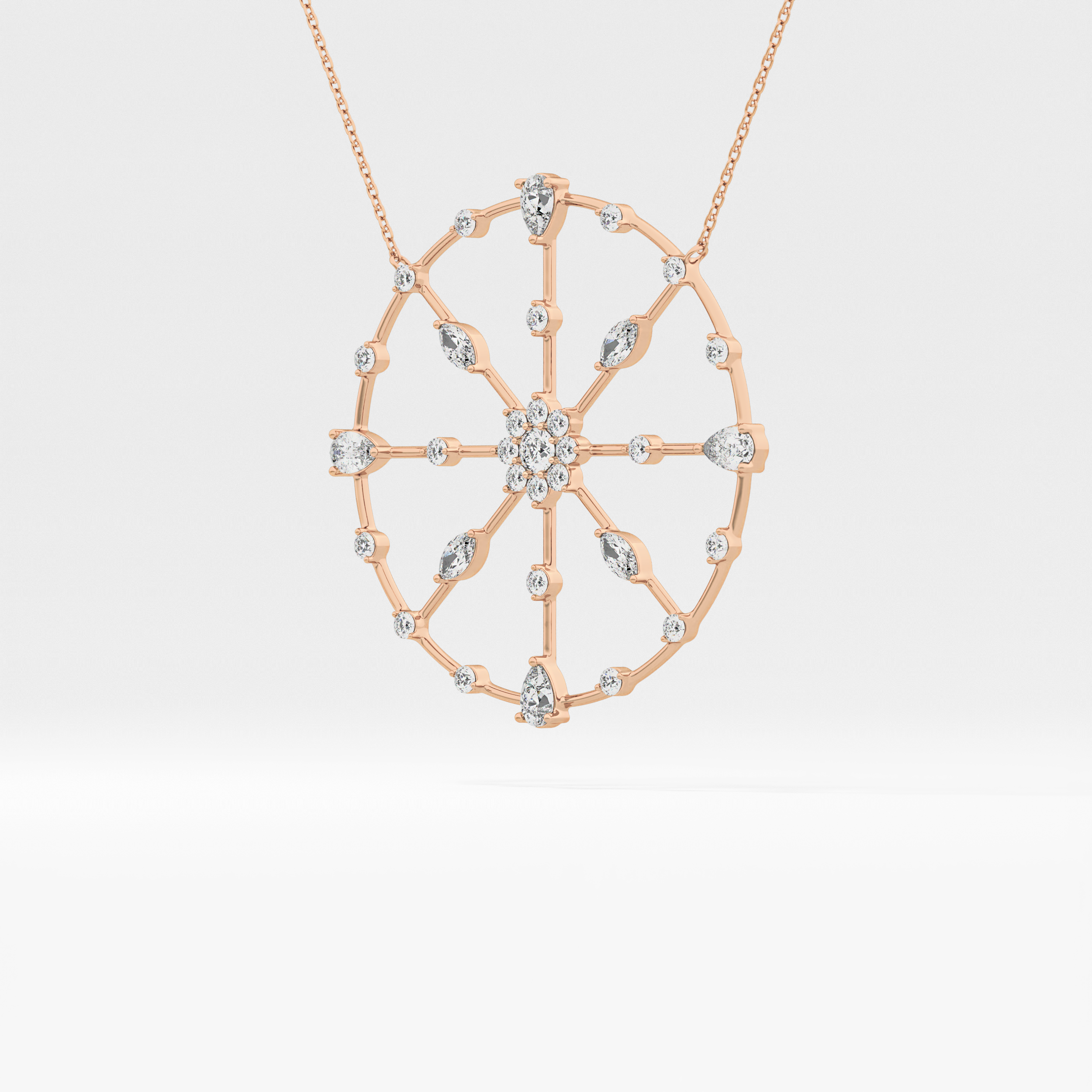 1.5 TCW Emerald Lab Grown Diamond Bezel Necklace