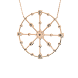 1.5 TCW Emerald Lab Grown Diamond Bezel Necklace