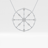 1.5 TCW Emerald Lab Grown Diamond Bezel Necklace