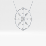 1.5 TCW Emerald Lab Grown Diamond Bezel Necklace