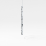 1.5 TCW Emerald Lab Grown Diamond Bezel Necklace