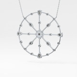 1.5 TCW Emerald Lab Grown Diamond Bezel Necklace