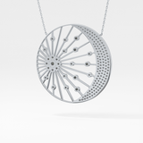 1.5 TCW Emerald Lab Grown Diamond Bezel Necklace