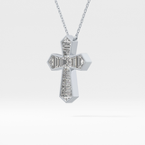 1.5 TCW Emerald Lab Grown Diamond Bezel Necklace