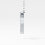 1.5 TCW Emerald Lab Grown Diamond Bezel Necklace